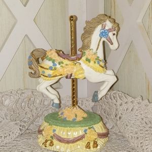 Beautiful vintage porcelain carousel horse.
